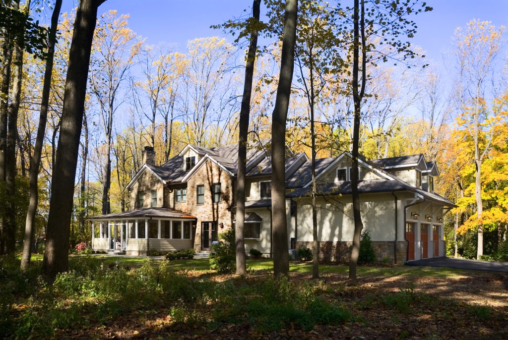 Conshohocken, PA - New Custom Home, Rear View